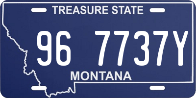 MT license plate 967737Y