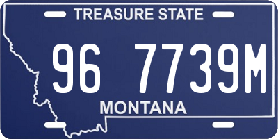 MT license plate 967739M