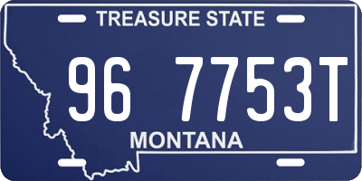 MT license plate 967753T