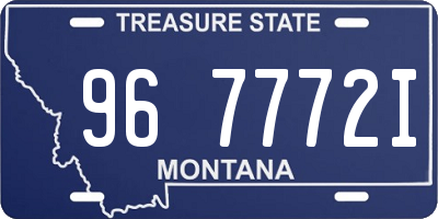 MT license plate 967772I
