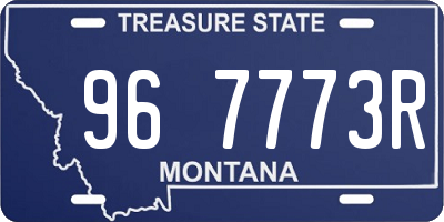 MT license plate 967773R