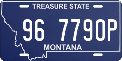 MT license plate 967790P