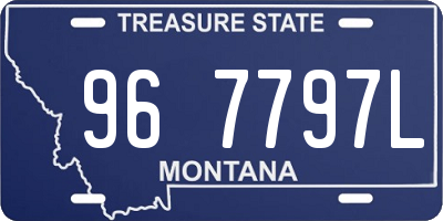 MT license plate 967797L