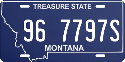 MT license plate 967797S