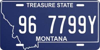 MT license plate 967799Y