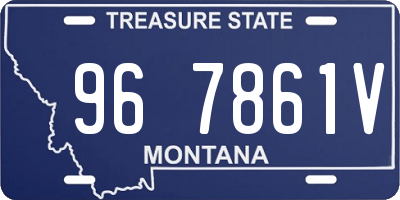MT license plate 967861V