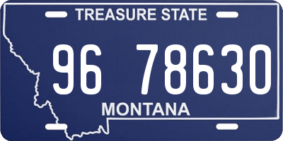 MT license plate 967863O