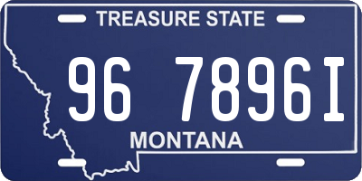 MT license plate 967896I