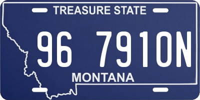 MT license plate 967910N