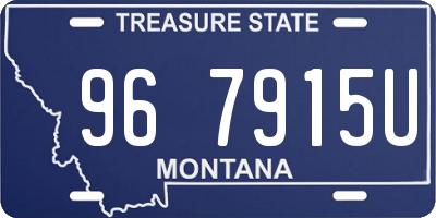 MT license plate 967915U