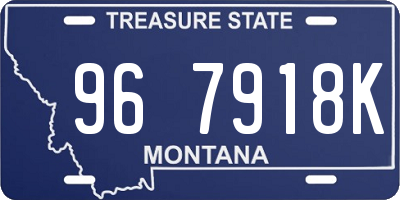 MT license plate 967918K