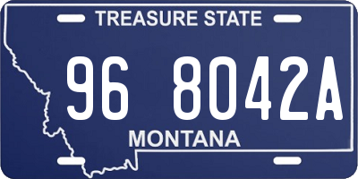 MT license plate 968042A