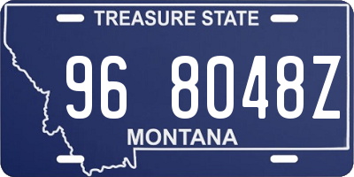 MT license plate 968048Z