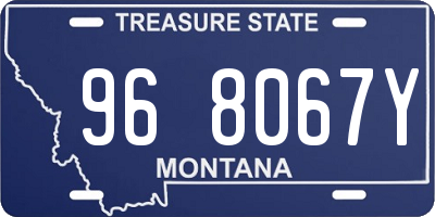 MT license plate 968067Y