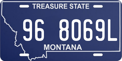 MT license plate 968069L
