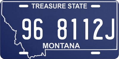 MT license plate 968112J
