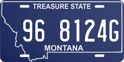 MT license plate 968124G