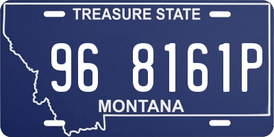 MT license plate 968161P