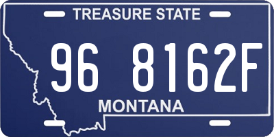 MT license plate 968162F