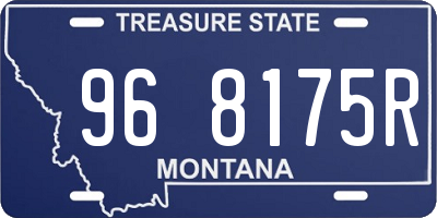 MT license plate 968175R