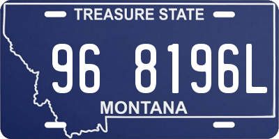 MT license plate 968196L
