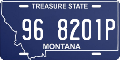 MT license plate 968201P