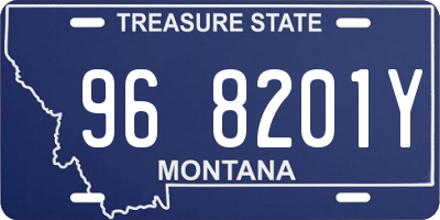 MT license plate 968201Y