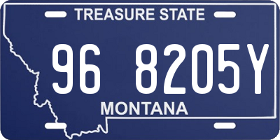 MT license plate 968205Y