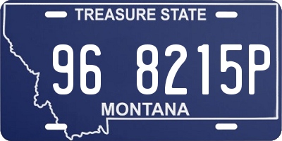 MT license plate 968215P