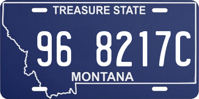 MT license plate 968217C