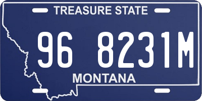 MT license plate 968231M