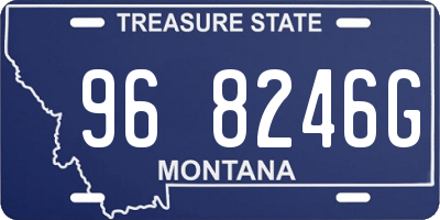 MT license plate 968246G