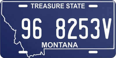 MT license plate 968253V