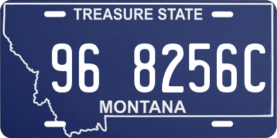 MT license plate 968256C