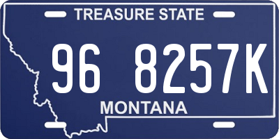 MT license plate 968257K