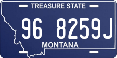 MT license plate 968259J