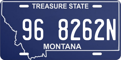 MT license plate 968262N