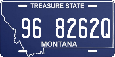 MT license plate 968262Q
