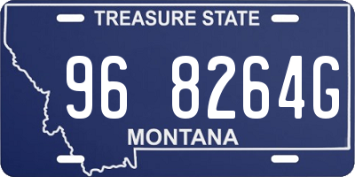 MT license plate 968264G