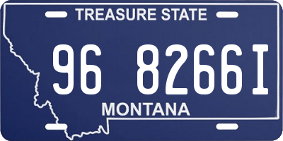 MT license plate 968266I