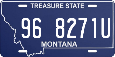 MT license plate 968271U