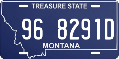 MT license plate 968291D