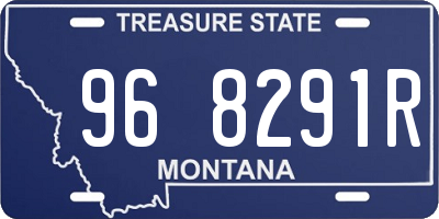 MT license plate 968291R