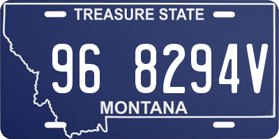 MT license plate 968294V