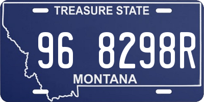 MT license plate 968298R