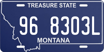 MT license plate 968303L