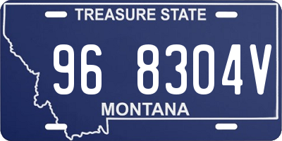MT license plate 968304V