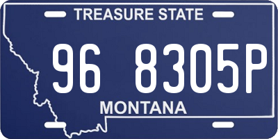 MT license plate 968305P