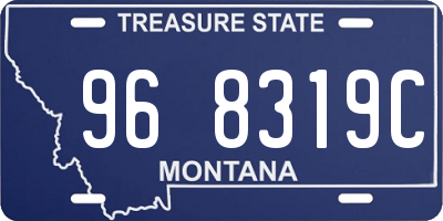 MT license plate 968319C