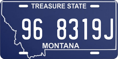 MT license plate 968319J